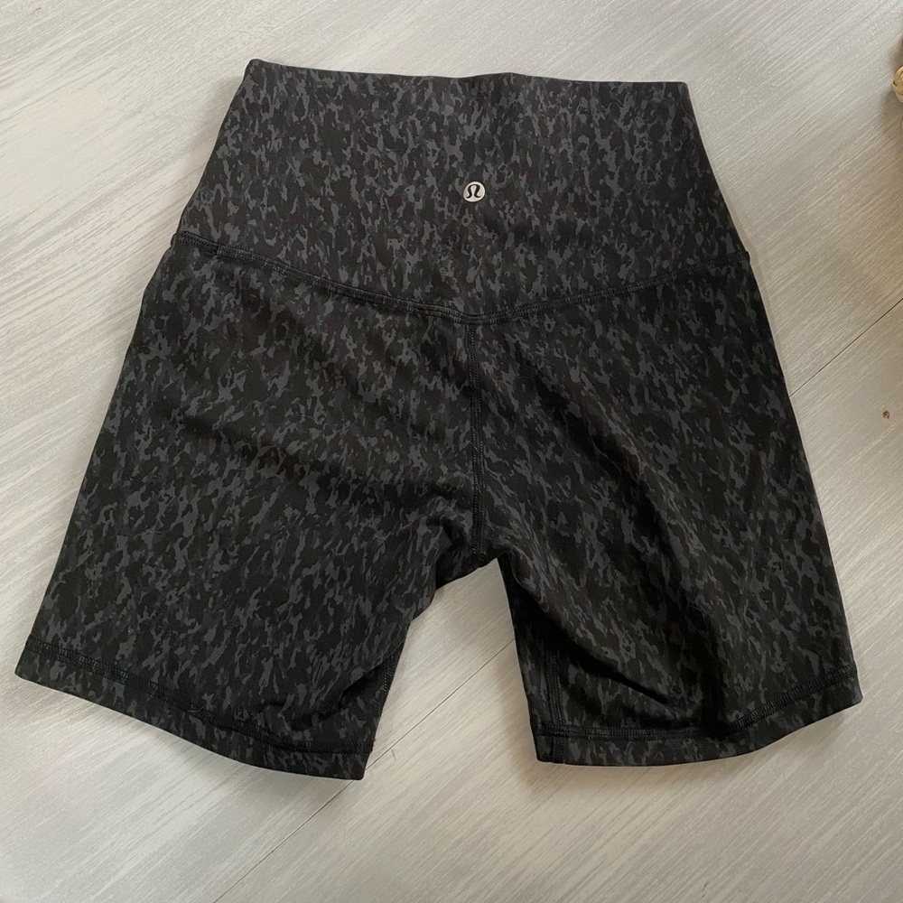 Lululemon black high rise align shorts size 4